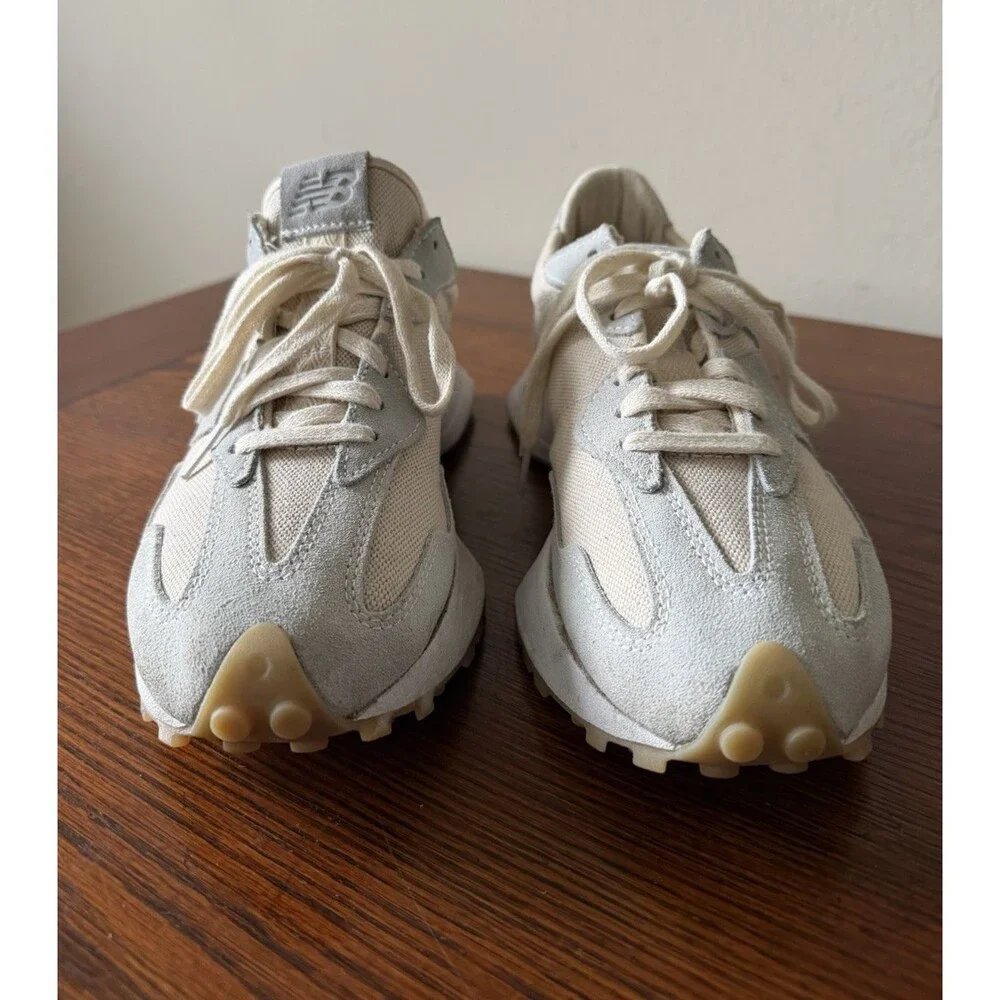 New Balance 327 Women's Sports Shoes Sneakers Ivory, Light Blue Woman 8.5 - Picture 2 of 11